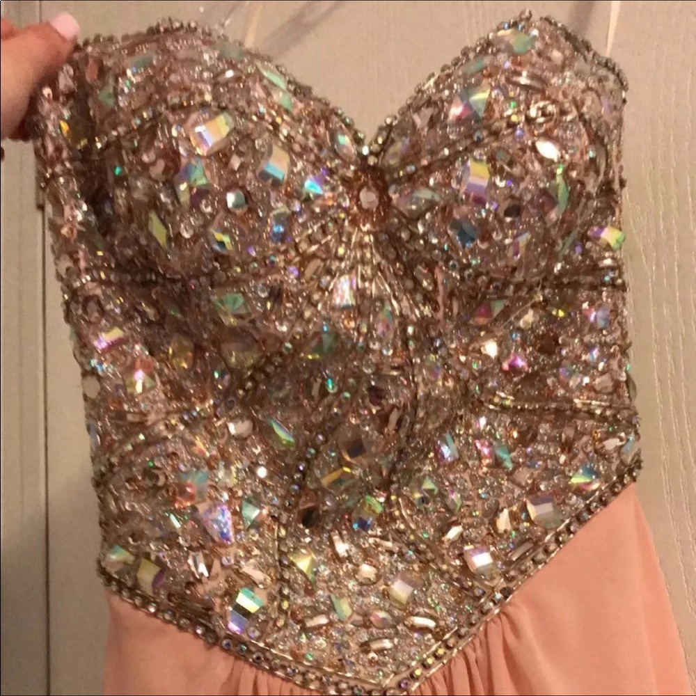Pink prom dress
